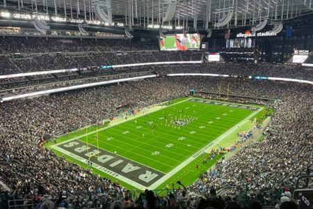 Las Vegas Raiders football game ticket at Allegiant Stadium