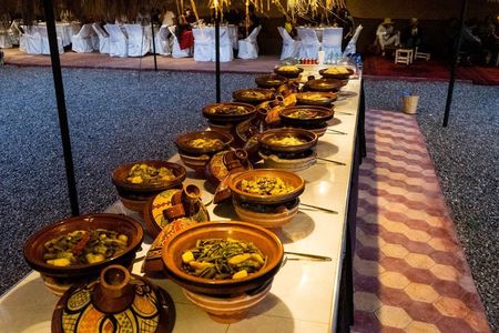 Moroccan dunes buggy ride at sunset with all-you-can-eat buffet