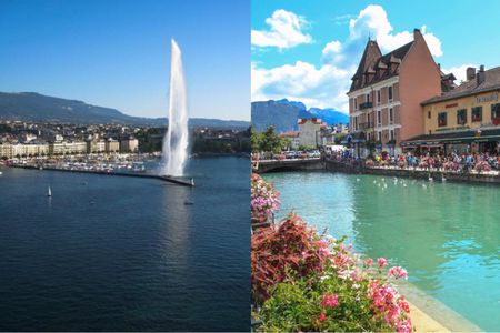 Annecy and Geneva city tour with cruise on Lake Geneva