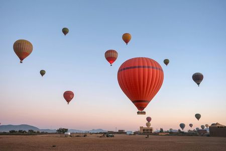 Marrakech hot air balloon and Agafay Desert adventure with dinner