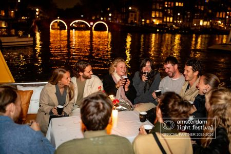 Amsterdam Light Festival Electric Boat Cruise from Winter Stall