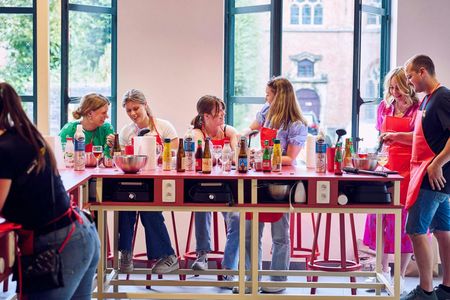 Belgian waffle making workshop and beer tasting in Ghent