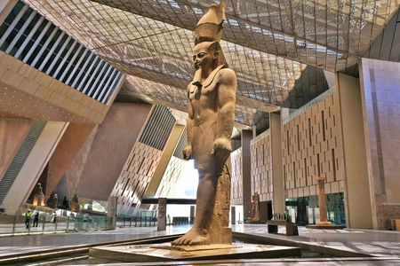 The New Museum and Giza Pyramids with lunch from Matrouh and Alamain