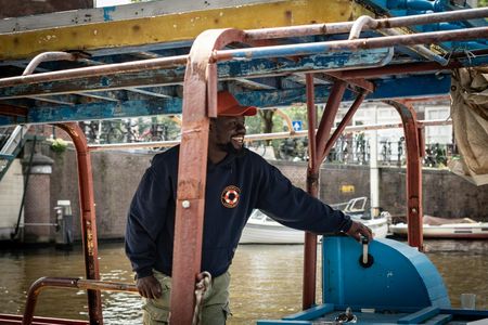 Canal cruise on a wooden refugee boat
