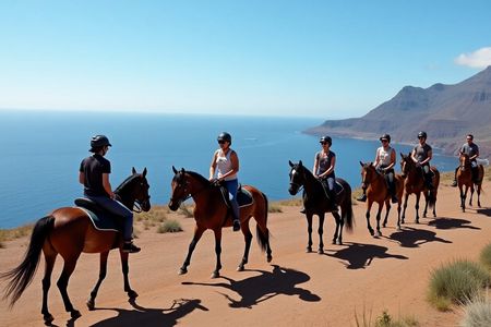 1-hour horseback ride in Southern Tenerife