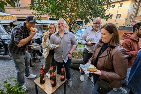 Campo de' Fiori and Trastevere street food walking tour