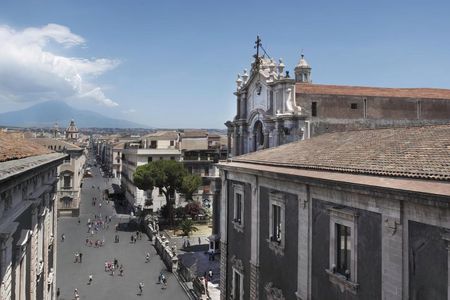 Full-day Etna Wine Bus tour with wine and food tasting