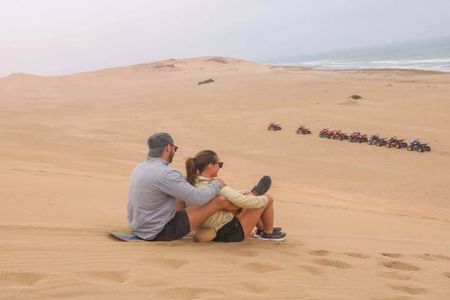 Sunset sandboarding in Agadir desert with Dinner