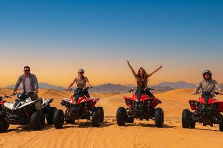 Half-day Hurghada Desert Quad Bike Tour with Camel Ride and Tea