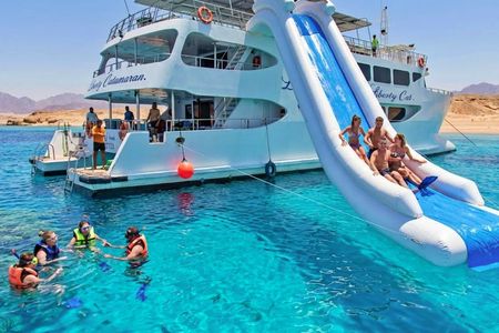 Sea trip and submarine on Liberty Catamaran from Sharm el-Sheikh