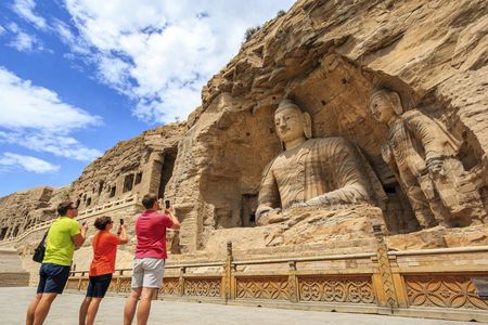 Datong private day tour to Hanging Temple and Yungang Grottoes