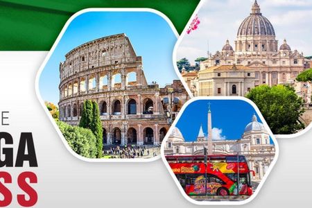 Rome combo tickets with Colosseum, Vatican, Pantheon and bus