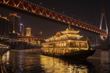 Private Yangtze River cruise by night in Chongqing