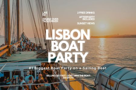 Lisbon boat party and sunset sailing tour