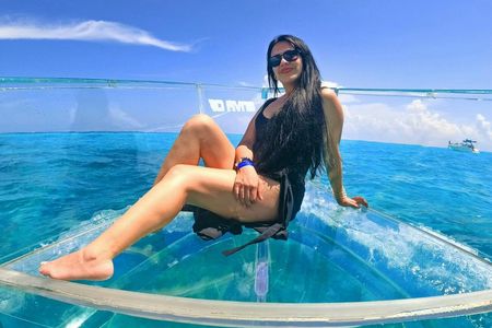 Clear boat ride and snorkel in Cozumel