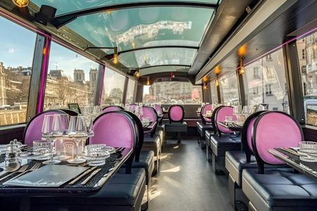 Paris panoramic bus tour with an on-board lunch from Champs-Elysées