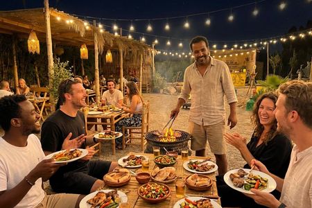 Camel ride, dune buggy and Moroccan BBQ dinner