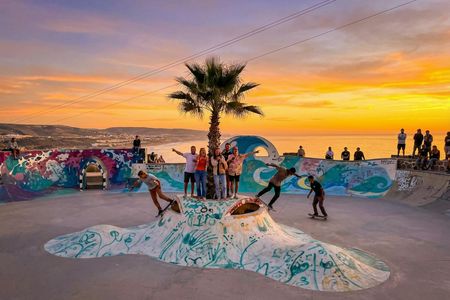 Surfer Vibes and Skate Park Sunset at Taghazout Village