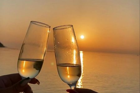 Miami skyline champagne cruise on Biscayne Bay