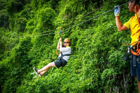 Blue Lagoon 1, zipline, cave tubing and hiking adventure in Vang Vieng
