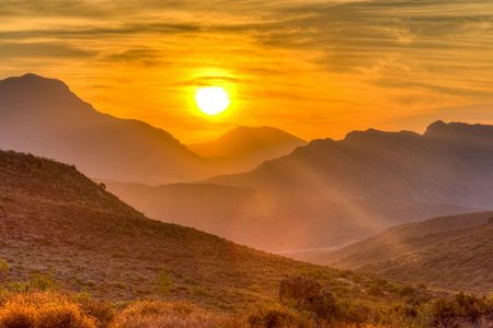 Andes Mountains sunset experience from Santiago