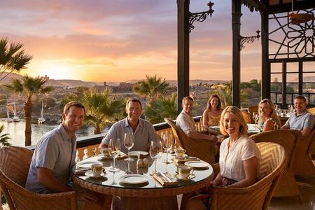 Sunset tea at the Legendary Old Cataract hotel in Aswan