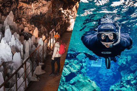 Black and blue snorkeling tour in Silfra