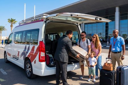 Private transfer from or to Hurghada Airport within Hurghada, El Gouna, Makadi Bay and Sahl Hashish