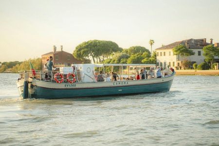 Venice lagoon cruise on a traditional boat with Murano and Burano