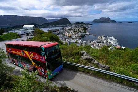 City Sightseeing hop-on hop-off bus tour of Ålesund
