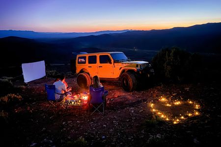 Movie night experience in the forest in Las Vegas