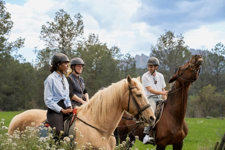 Montserrat hiking and horse riding experience from Barcelona