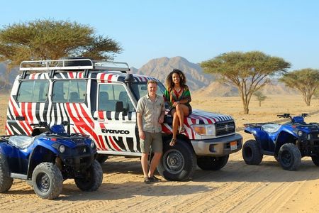 Premium quad bike adventure with Bedouin food and tea from Sharm