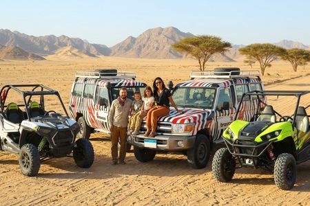 Premium sand buggy adventure with Bedouin food and tea from Sharm