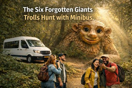 The Six Forgotten Giants Trolls hunt with minibus