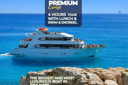 Half-day coastal cruise with lunch and swim stops in Ayia Napa