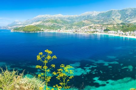Himare cruise along beaches and caves with snorkel stops