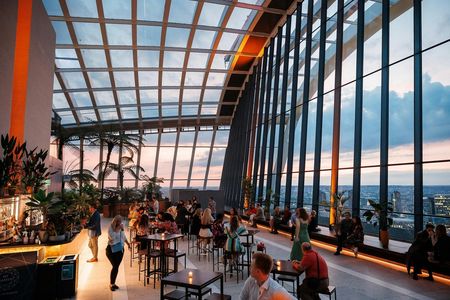 London Sky Garden access ticket with dinner and audio guide