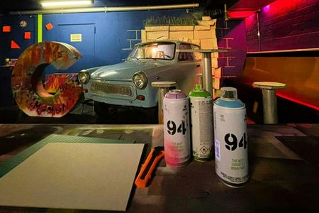 Berlin Graffiti art workshop with a local street artist