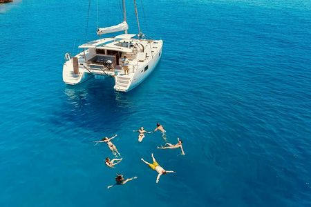 Kolymbia all-inclusive catamaran cruise with lunch and drinks