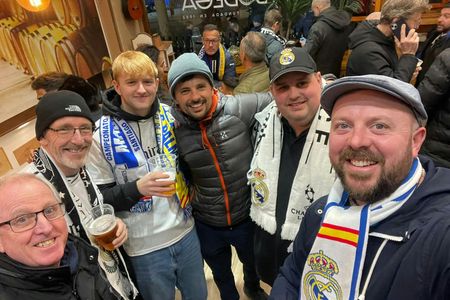 Real Madrid football matchday experience with local