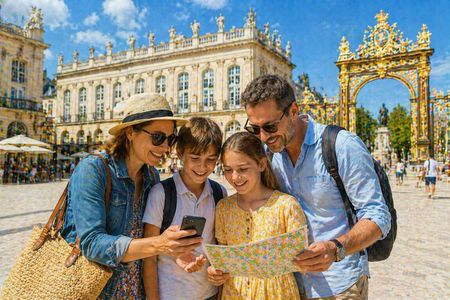 Nancy city outdoor mystery game in the historic centre