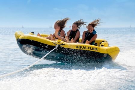 High-speed water tubbing adventure on the French Riviera