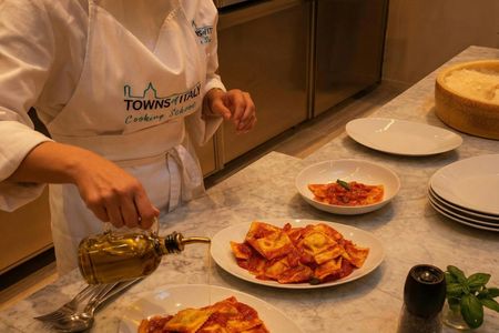 Rome live opera and show cooking dinner experience