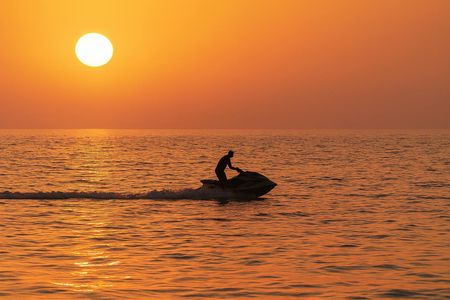 Sunset jet ski guided tour to Lérins Islands