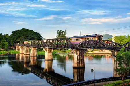 Bridge on the River Kwai Tour with train, boat and lunch from Bangkok