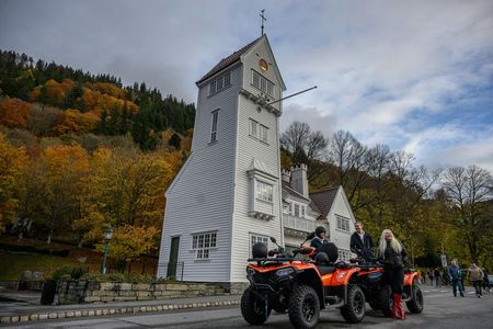 Guided quad tour from Bergen city centre to scenic vistas