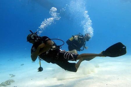Diving for beginners at the north coast of Zanzibar