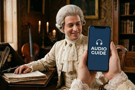 Prague Mozart exhibition ticket and audio guide