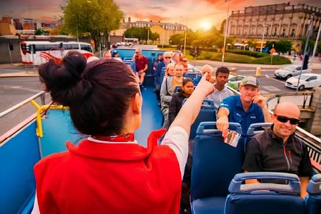 Evening panoramic bus tour of Dublin with a live guide